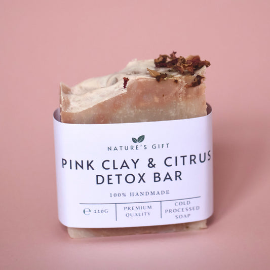 Pink Clay & Citrus Detox Bar - Cold Processed Soap
