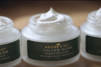 Tallow Glow Whipped Cream - Natural Organic Face Moisturiser 50g