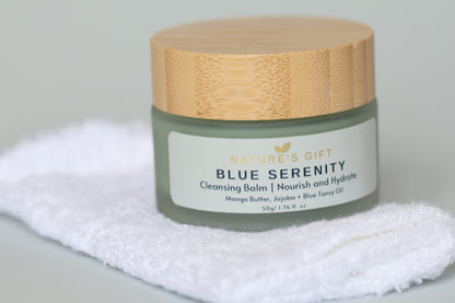 Blue Serenity Cleansing Balm and Bamboo Face Cloths